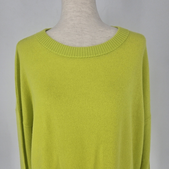 Sweaty Betty Cashmere Blend Jumper – Acid Yellow, Size XL NWT - Picture 2 of 11